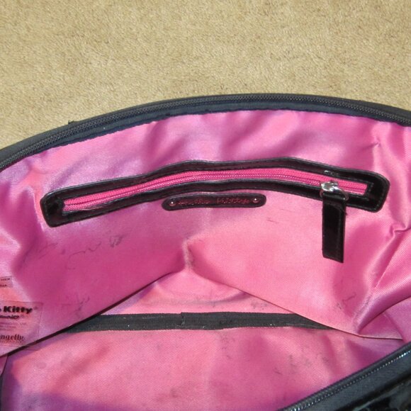 Used Loungefly Hello Kitty Black Tote Bag Sanrio - Picture 6 of 7